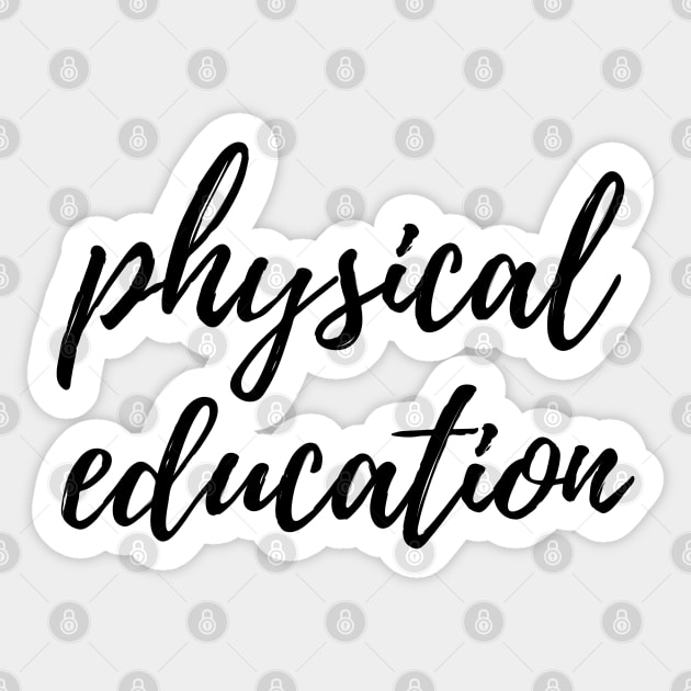 Physical Education Binder Label Sticker by stickersbyjori